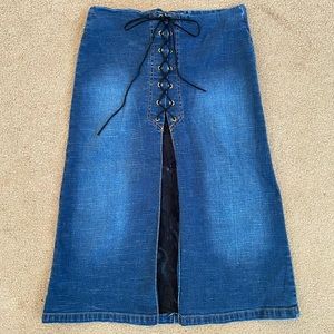 90s denim skirt